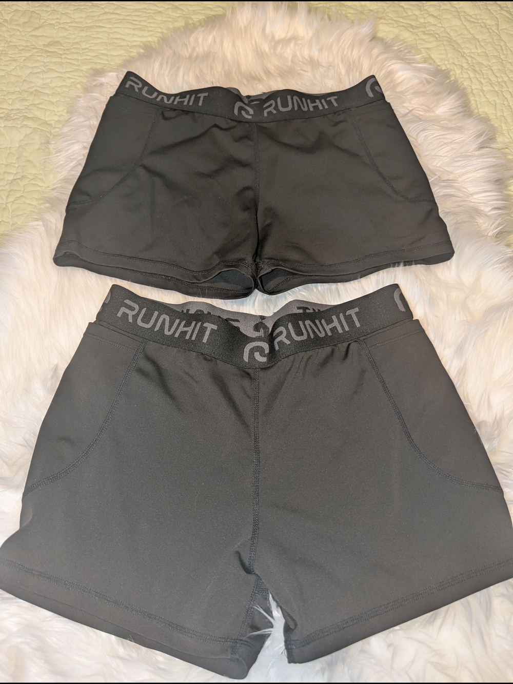 Women's Black Athletic Shorts – High-Comfort Performance Fit
